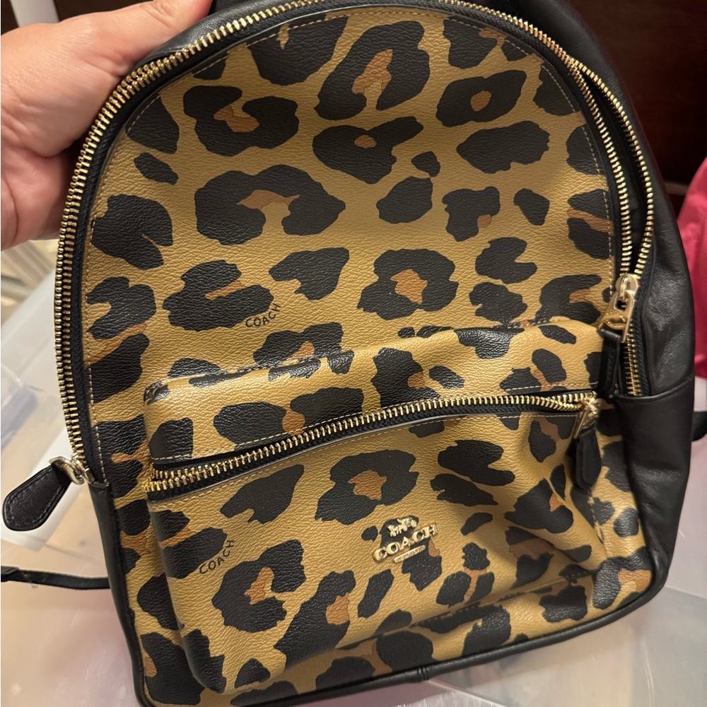 Coach Leopard Backpack - Picture 10 of 15